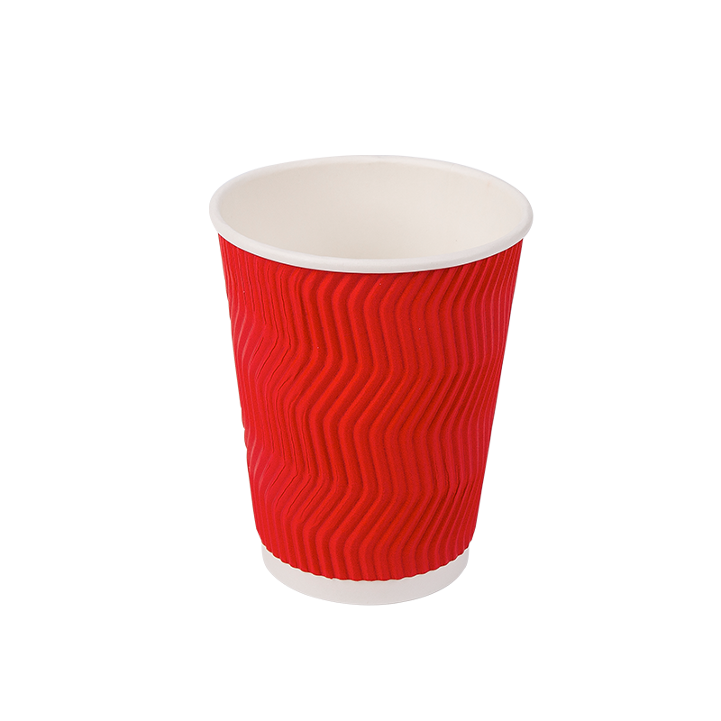 12oz Disposable Biodegradable Corrugated Paper Cups