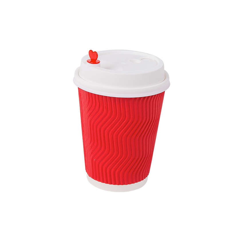 12oz Disposable Biodegradable Corrugated Paper Cups