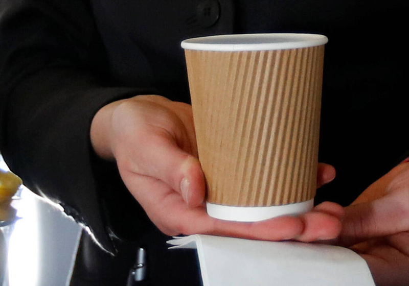 Disposable Biodegradable Corrugated Paper Cups