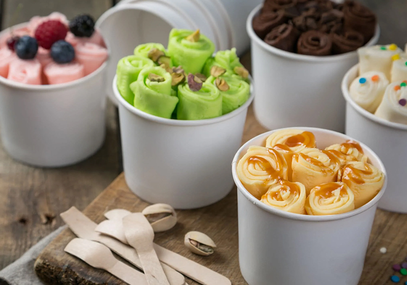 Disposable Biodegradable Ice Cream Paper Cups