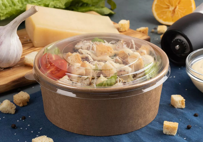 Disposable Biodegradable Salad Paper Bowls