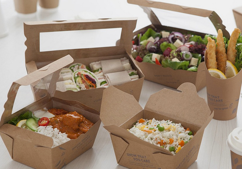 Disposable Biodegradable Takeaway Paper Bowls