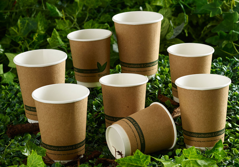 Disposable Biodegradable Single-Layer Paper Cups